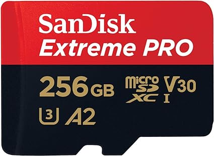 SanDisk Extreme Pro 256GB MicroSD - Red/Black - Image 2