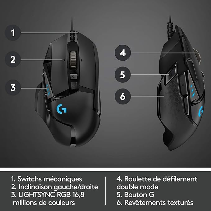 Logitech G G502 HERO Wired Gaming Mouse - Image 3