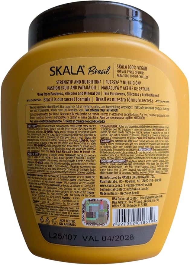 Skala Brasil Maracuja Treatment Cream Conditioner 1000g - Image 2