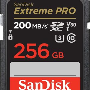 SanDisk Extreme Pro 265GB SD Card - Black/Red