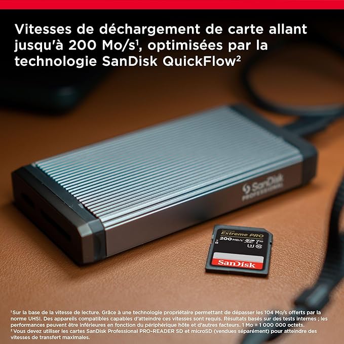 SanDisk Extreme 128GB SD Card - Black/Gold - Image 3