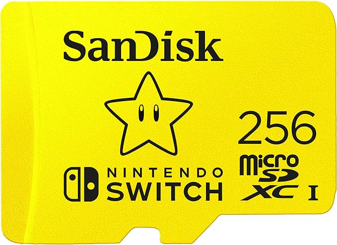 Sandisk nintendo switch 256gb microsd - yellow