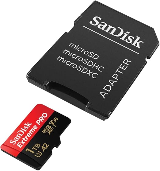 SanDisk Extreme Pro 1TB MicroSD - Black/Red - Image 2