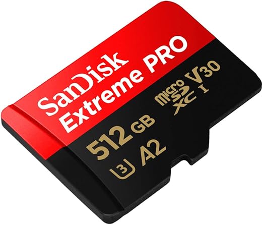 SanDisk Extreme Pro 512GB MicroSD - 200mb/s - Black/Red - Image 2